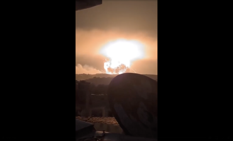 USA har angrepet Irans atomanlegg natt til søndag 22. juni.
 Foto: Skjermdump, video Facebook, Sean Hannity