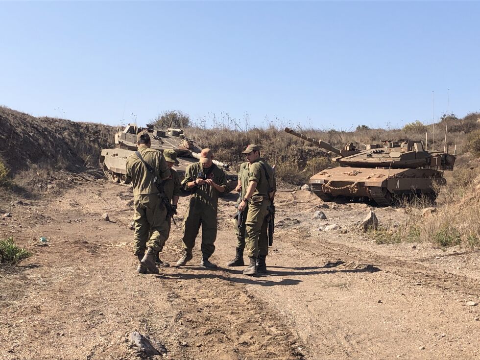 Soldater som tjenestegjør helt nord på Golan.
 Foto: Trine Overå Hansen