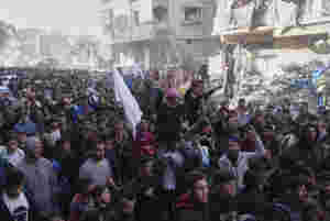 Demonstranter i Gaza ropte slagord mot Hamas