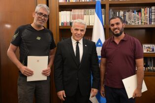 Hedret av statsminister Yair Lapid