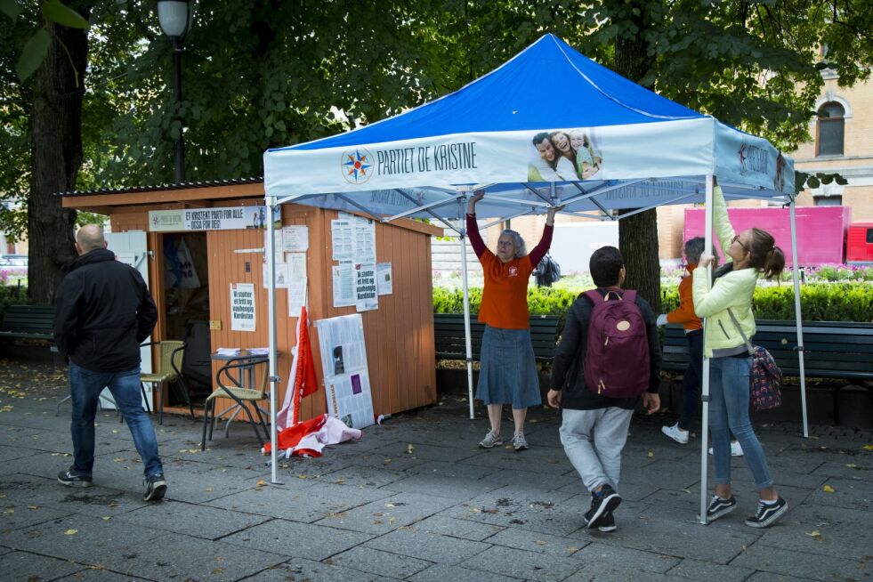 Partiet De Kristne har fått mange nye medlemmer siden august. Foto: Heiko Junge / NTB scanpix