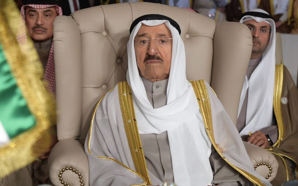 Kuwait's Emir Sheikh Sheikh Sabah Al Ahmad Al Sabah kan bli den neste arabiske statslederen som signerer fredsavtale med Israel. Også Sudan står høyt på listen over land som er villig til å normalisere forholdet til den jødiske staten.
 Foto: Fethi Belaid / NTB Scanpix