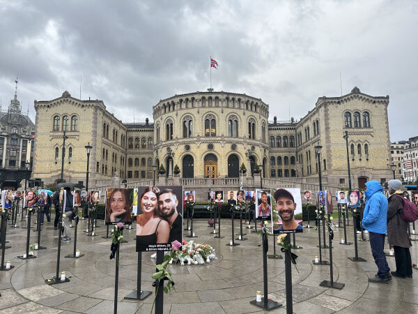 En rekke støttemarkeringer for Israel