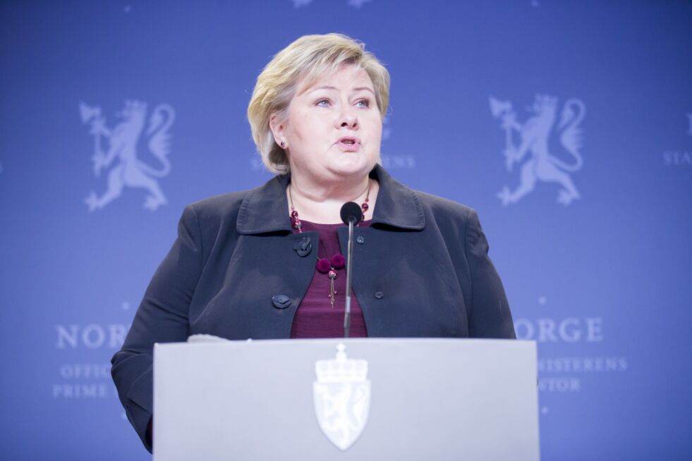 Erna Solberg ber om nytt møte med samarbeidspartiene om statsbudsjettet.
 Foto: NTB / Scanpix