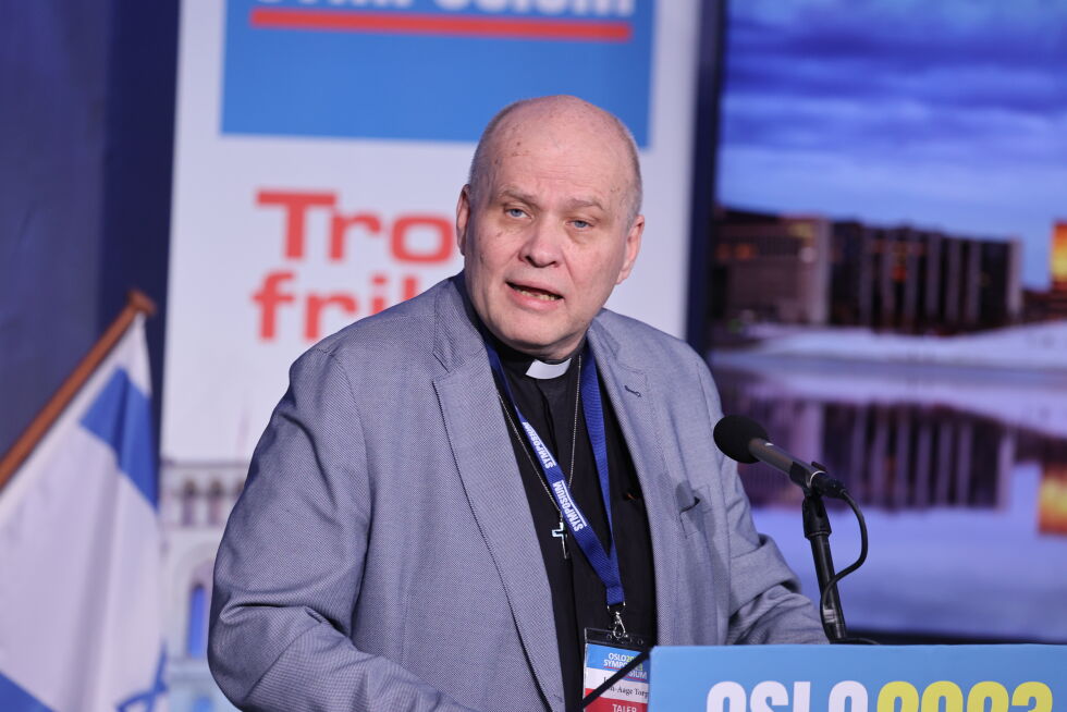 VANT TIL Å TAKLE MEDIA: Jan-Aage Torp sa at han i sine Tv-programmer «Hovedstaden med Pastor Torp» har han hatt flere av sjefredaktørene i Norges største medier som gjester og fått et positivt inntrykk. Men han har motsatt erfaring med kristne aviser som Dagen og Vårt Land.
Foto: Eli Bondlid