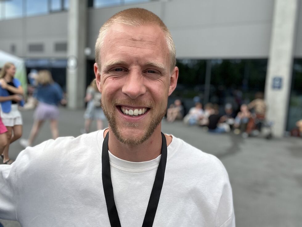 DTS-medarbeider Gøran Andersen fra Kristiansand.
 Foto: Daniel Haddal