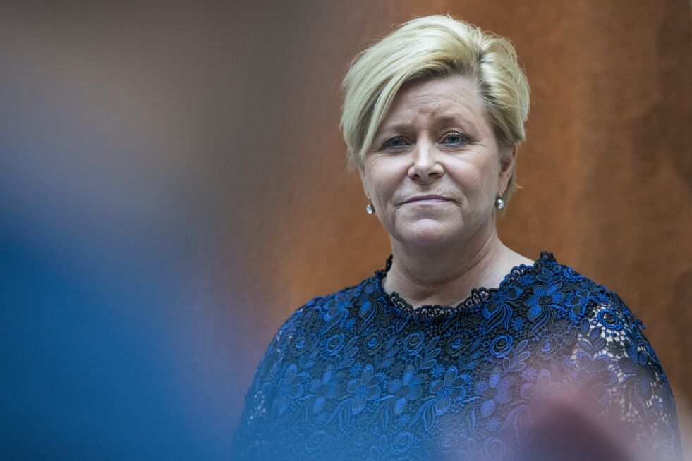 Fremskrittspartiets leder Siv Jensen opplever en voldsom medlemsvekst. Foto: Håkon Mosvold Larsen / NTB scanpix