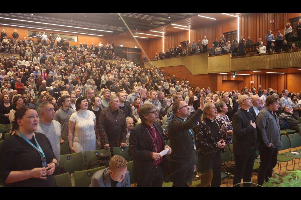 FULLT HUS: I gjennomsnitt tusen mennesker deltok på hvert av fellesmøtene i Kristiansand.