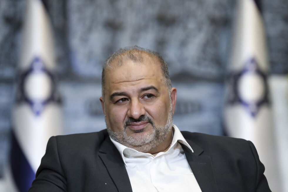 Mansour Abbas, leder av det arabisk-islamske partiet Ra'am.
 Foto: Abir Sultan/Pool Photo via AP, File/NTB.