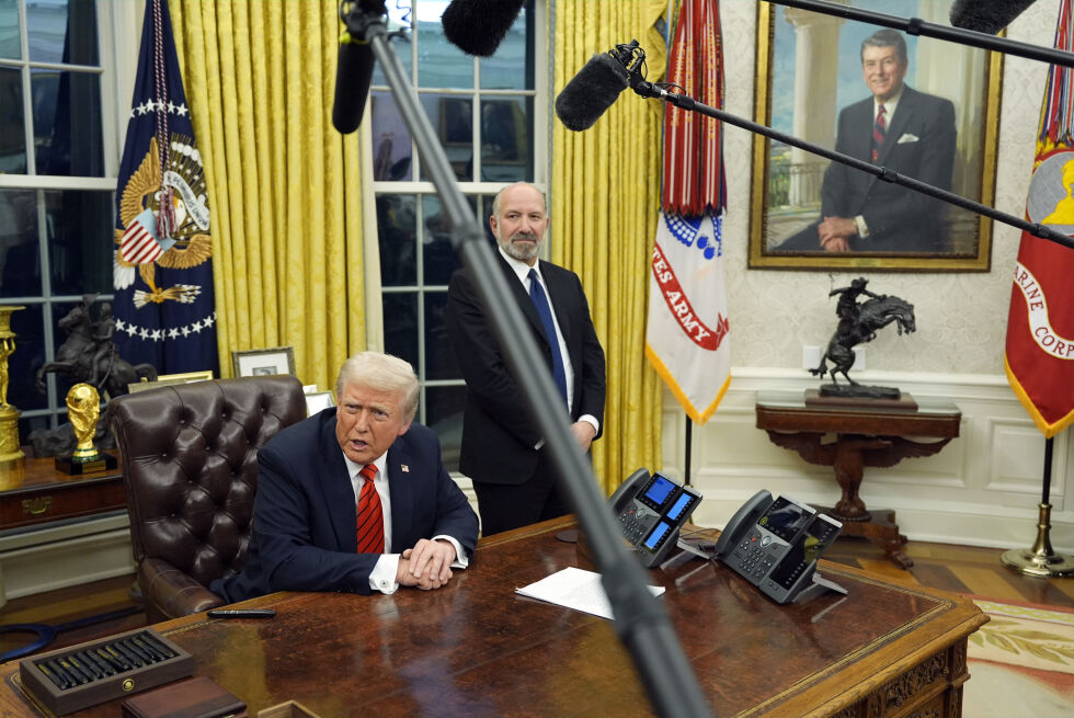 USAs president Donald Trump sier våpenhvilen på Gazastripen bør opphøre lørdag om ikke alle israelske gisler blir frigitt.
 Foto: Alex Brandon / AP / NTB