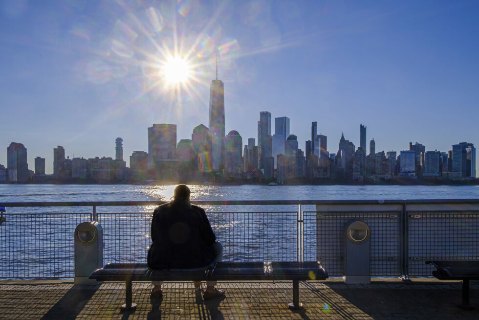 NEW YORK: Utsikt mot Manhattan fra Jersey City.
 Foto: NTB/AP/J. David Ake
