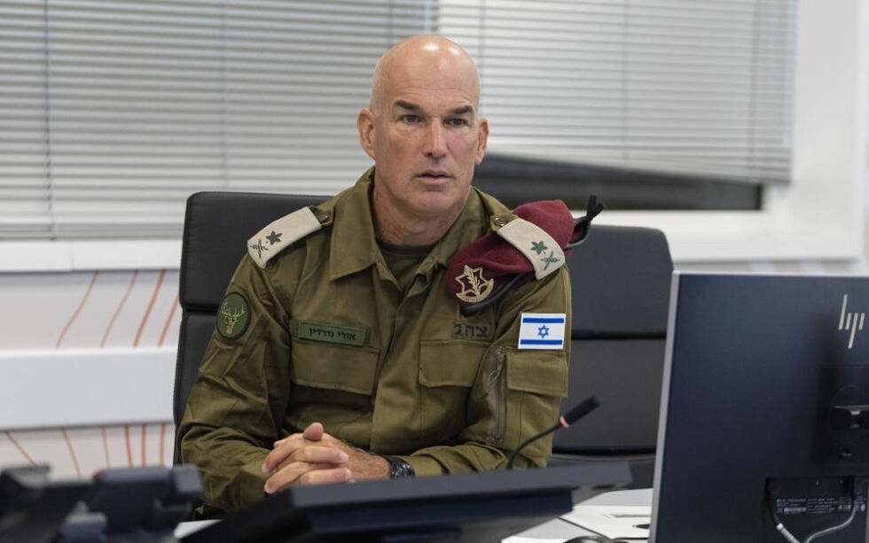 Generalmajor Ori Gordin er den nye sjefen for Nordkommandoen i det israelske forsvaret.
 Foto: AP/IDF