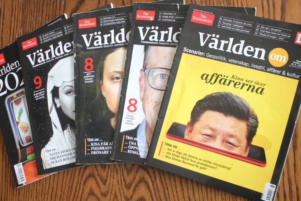 The Economist/Varlden har et stadig økende opplag i Norden.
 Foto: Nils Bakke