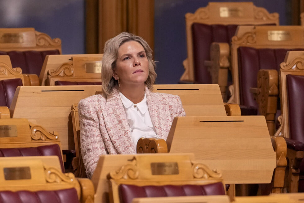 Frp-leder Sylvi Listhaug i Stortingssalen i november i fjor.
 Foto: Javad Parsa / NTB