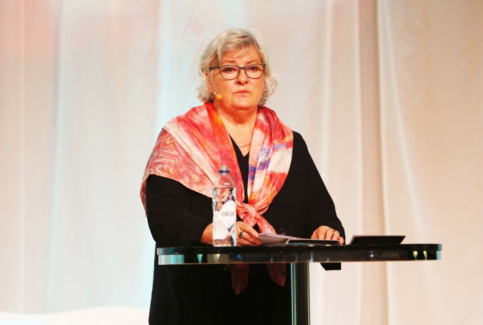 Forsvar: Filosof Nina Karin Monsen utfordret kristne til å være tydelige og synlige å forsvare sitt menneskesyn.
 Foto: Tor-Bjørn Nordgaard