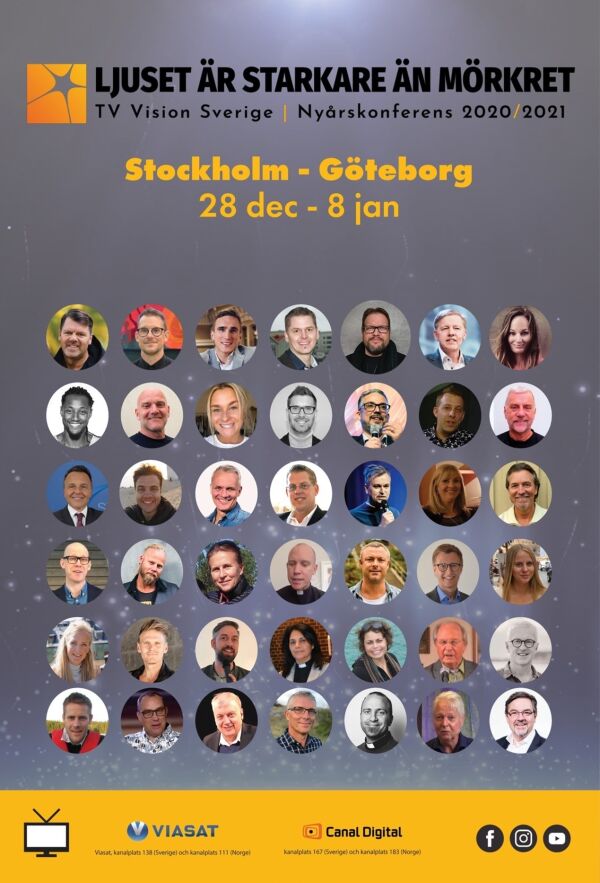 Visjon Sverige samler 45 predikanter til nyttårskonferanse
