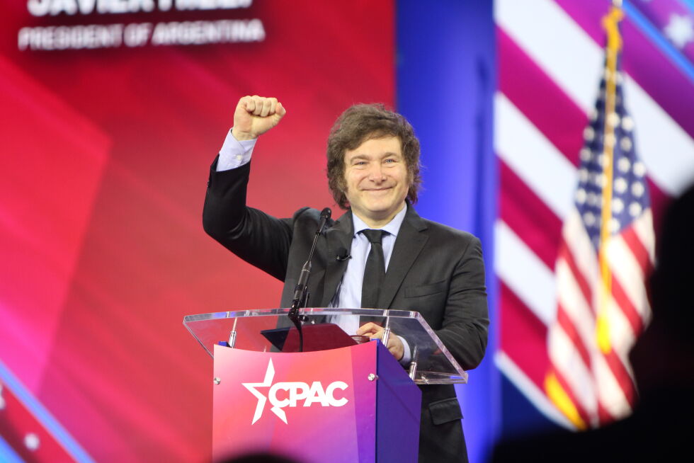 MAGA: President Javier erklærte at han vil gjøre Argentina «great again» da han talte på CPAC 24. februar.
 Foto: Trine Overå Hansen