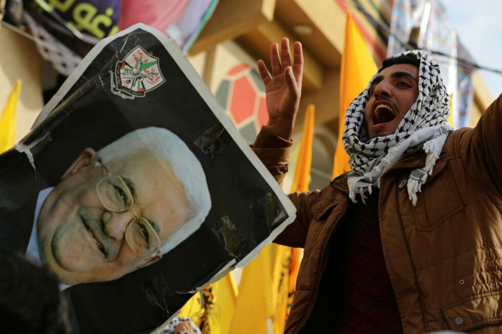 Fatahs demonstrasjon på Gaza-stripen.
 Foto: Majdi Fathi/TPS