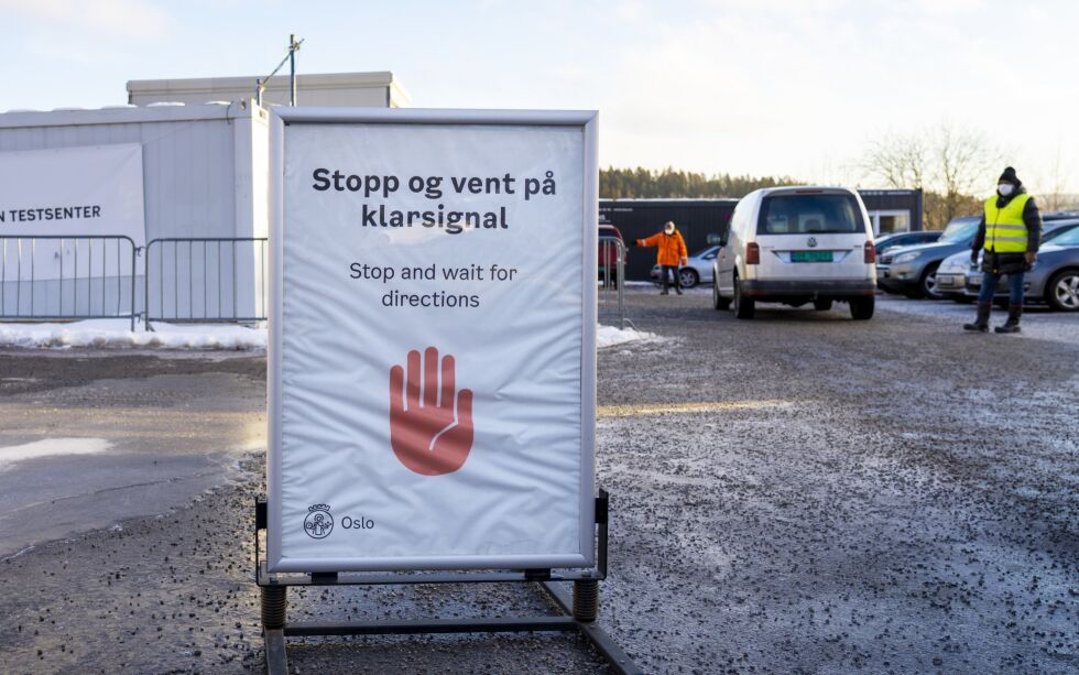 Koronatesting på Rommen teststasjon i Oslo.
 Foto: Ole Berg-Rusten / NTB