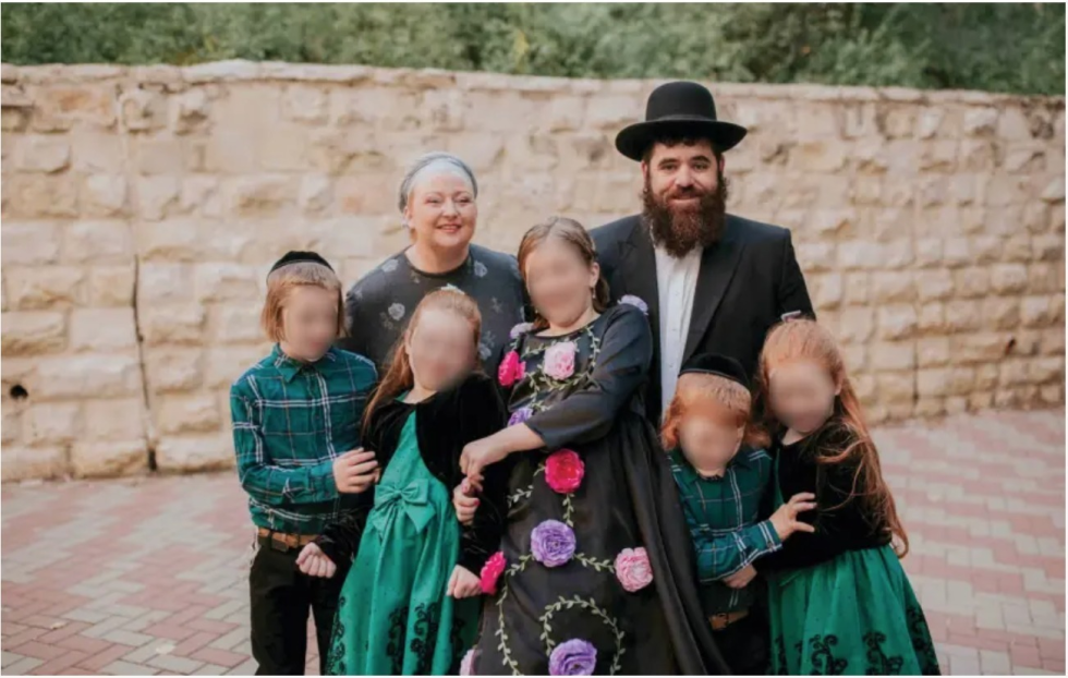 Den kristne Elkohen-familien fra USA latet som de var jøder for å kunne bosette seg i Jerusalem.
 Foto: Facebook