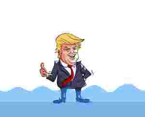Det ville da være forferdelig om  president Trump skulle bli populær ...
