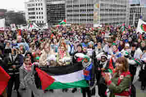 Palestinakomiteen utelater terror mot Israel i markering