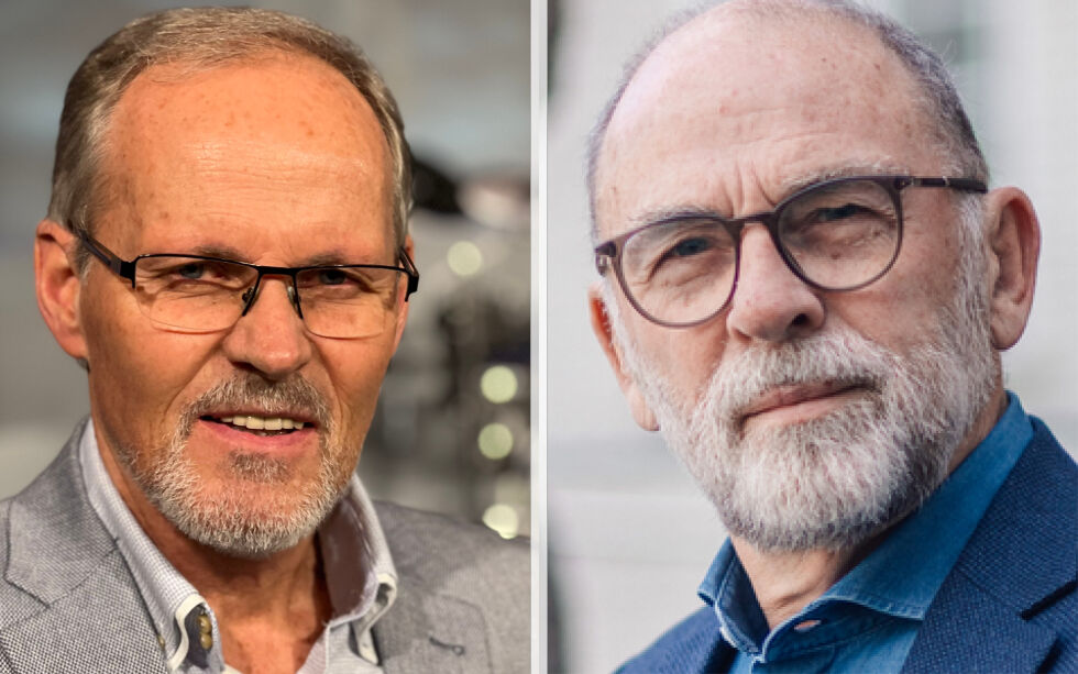 Gordon Tobiassen (til venstre) og Leif S. Jakobsen.
 Foto: Daniel Haddal/Ordet og Israel/Collage Norge IDAG