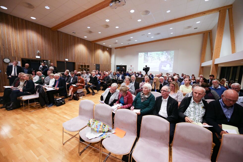 JELØYA: Østfold KrF holdt ekstraordinært fylkesårsmøte tirsdag kveld, som det siste av fylkeslagene før fredagens landsmøte.
 Foto: NTB Scanpix