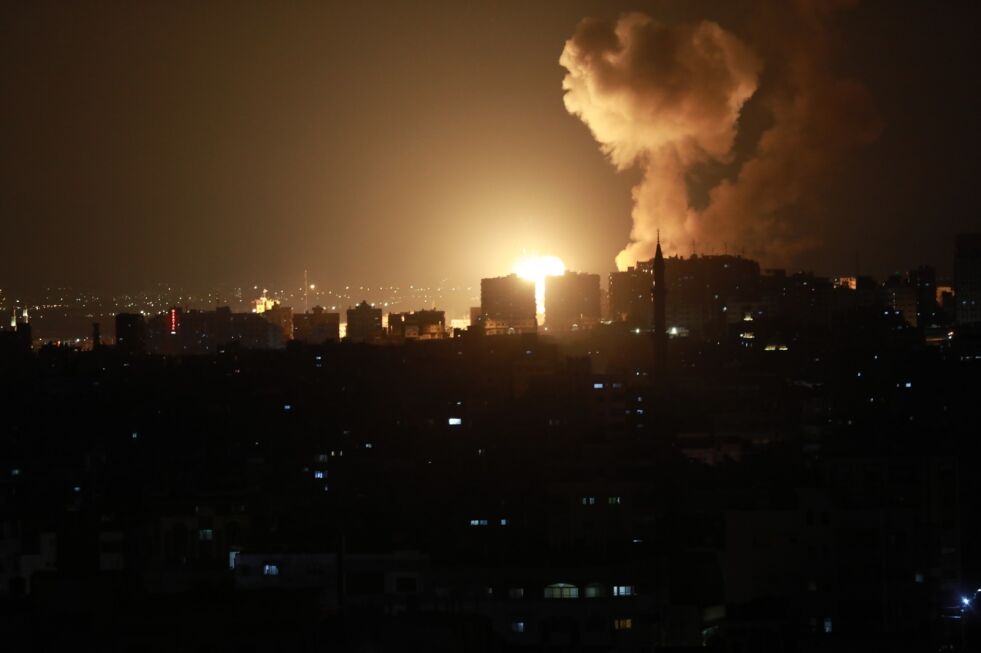 Israel svarte etter at terrorgrupper på Gaza-stripen hadde skutt ut raketter.
 Foto: Majdi Fathi/TPS