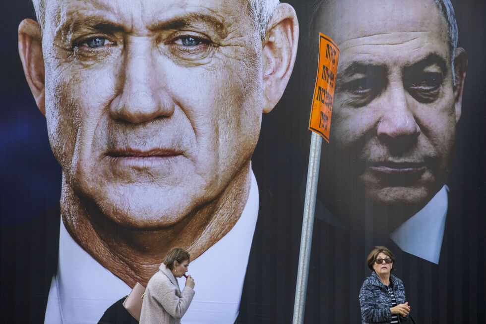 Meningsmålinger viser at israelere flest nå ønsker Benny Gantz som landets statsminister - nå krever han at det utlyses nyvalg i september.
 Foto: AP Photo/Oded Balilty/NTB.