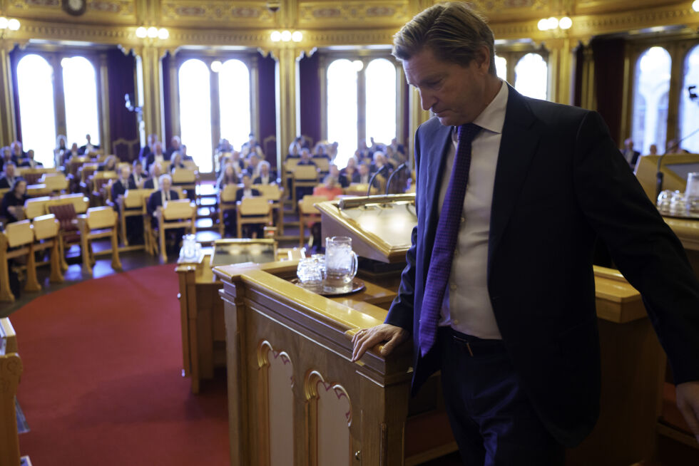 Christian Tybring-Gjedde har allerede rukket å fremme et forslag for Stortinget som uavhengig representant. Det gjorde han under trontaledebatten torsdag.
 Foto: Cornelius Poppe / NTB