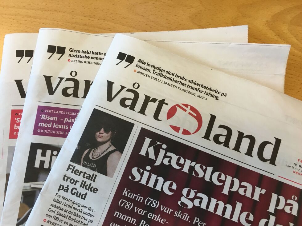 PLANER: Avisen Vårt Land ønsker å starte en bred, kristen tv-kanal. Arkivfoto: KPK