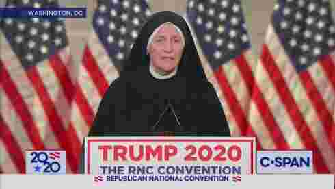 Nonne roser Trump for hans abortmotstand