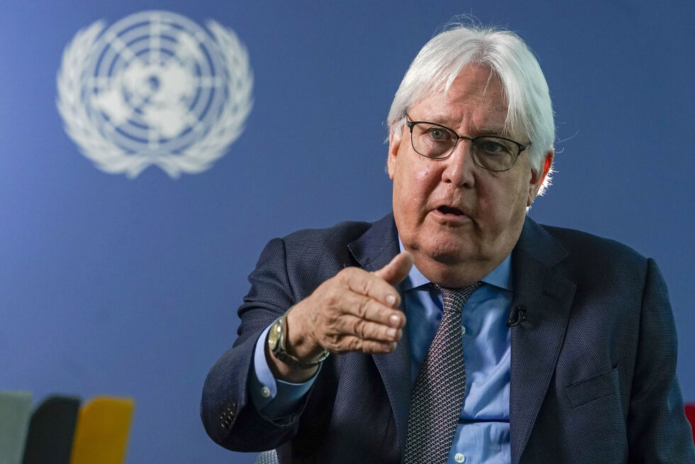 TOPPLEDER: Martin Griffiths er FNs nødhjelpssjef.
 Foto: NTB/AP Photo/Mary Altaffer