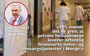 Helsevesenet trenger private aktører