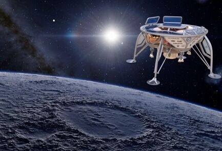 Dette kjøretøyet skal på tur til månen, hvis alt går som planlagt.
 Foto: SpaceIL.