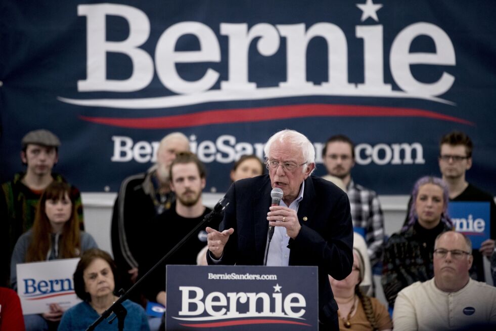 Leder: Sosialisten Bernie Sanders leder i kampen om å bli demokratenes presidentkandidat i november.
 Foto: Scanpix
