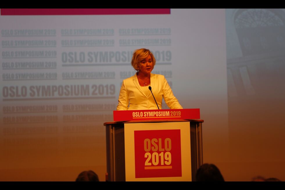 Lill May Vestly slo alarm om barnløshetskulturen da hun talte på Oslo Symposium.
 Foto: Tor-Bjørn Nordgaard