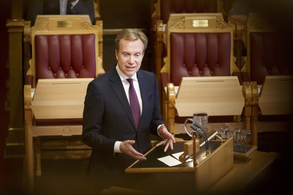 Utenriksminister Børge Brende på Stortingets talerstol under en tidligere spørretime.
 Foto: NTB Scanpix