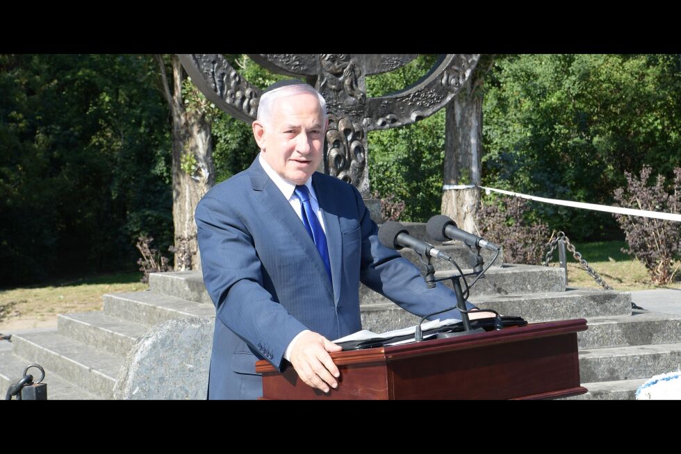 URAINA: Da Benjamin Netanyahu besøkte Ukraina nylig, kom han med uttalelser som gikk langt i å antyde at Israel har stanset Iran-allierte styrker i Irak.
 Foto: Den israelske statsministerens kontor