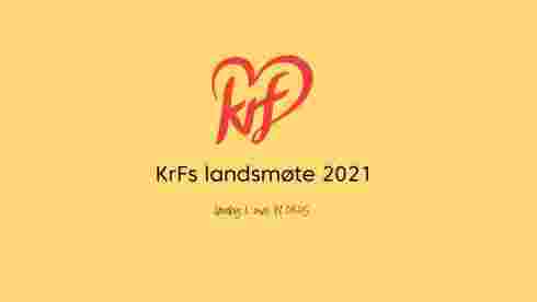 Følg KrFs landsmøte lørdag 1. mai