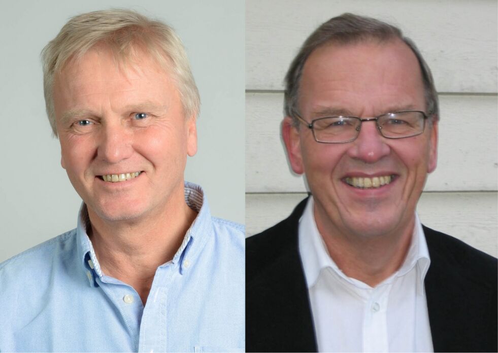 Tidligere Prest:  Arne Inge Vålandsmyr(tv) og Kurt Hjemdal