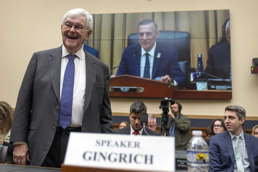 Newt Gingrich ble innkalt for å vitne i House Judiciary Committee på tirsdag.
 Foto: NTB / AP / Mark Schiefelbein