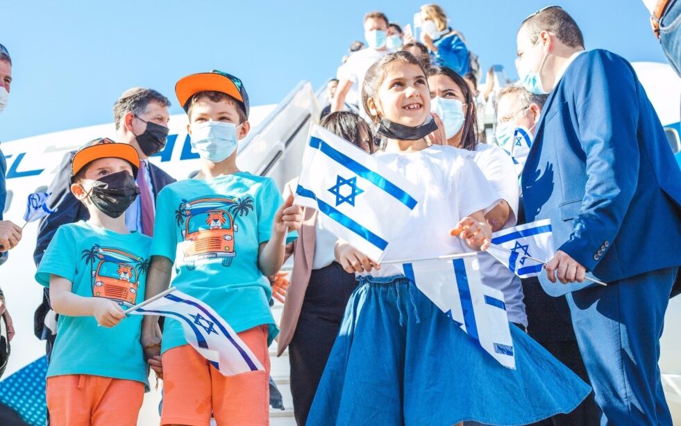 Franske jøder ankommer Israel for å bosette seg der. Arkivbilde.
 Foto: Noga Malsa/TPS