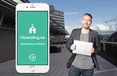 Flere melder seg ut av kirken med app