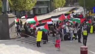 Israel 77-årsmarkering i Stavanger - motdemonstrasjon