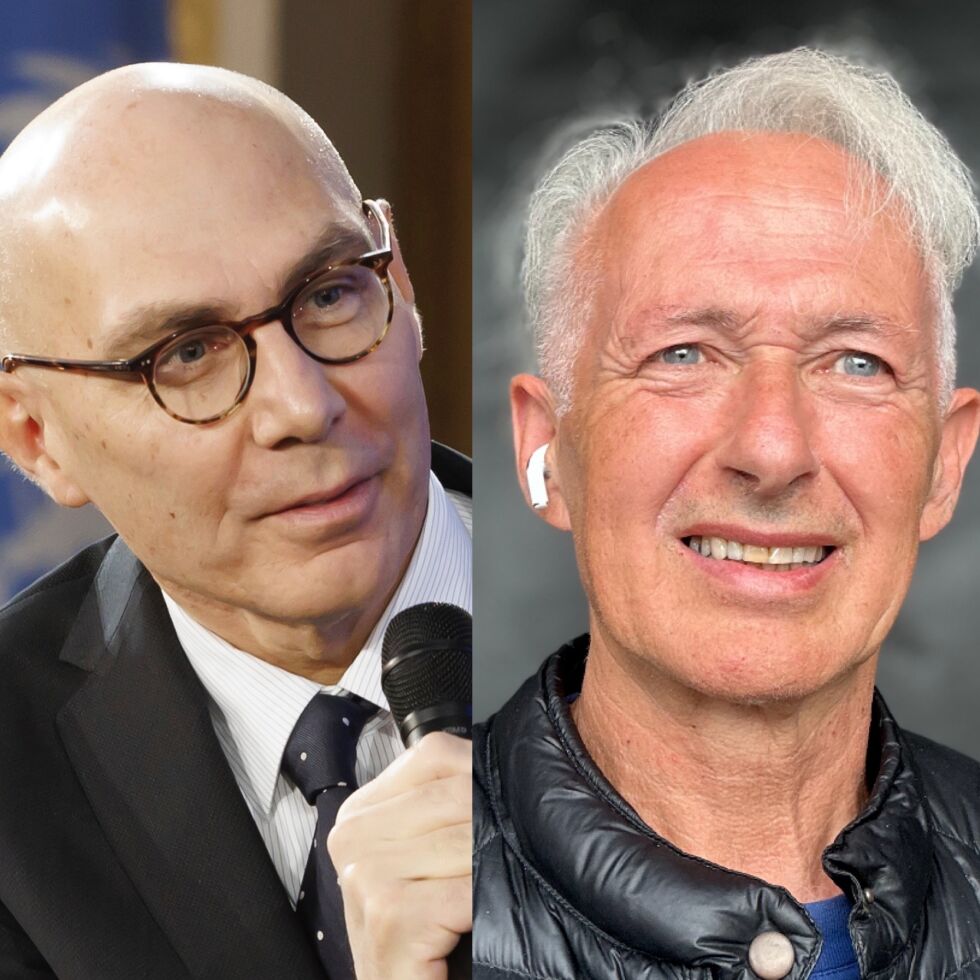 FNs høykommissær for menneskerettigheter, Volker Türk til venstre, til høyre jurist og folkerettsekspert Ragnar Hatlem.
 Foto: NTB/Privat