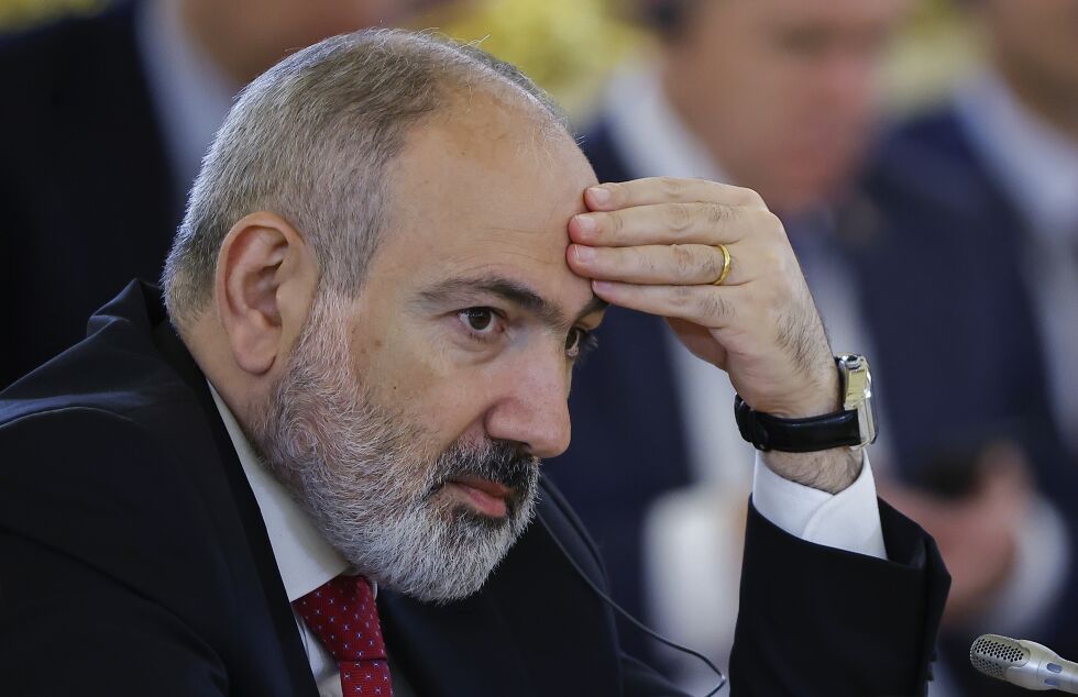 TOPPLEDER: Den armenske statsministeren Nikol Pashinyan.
 Foto: NTB/AP